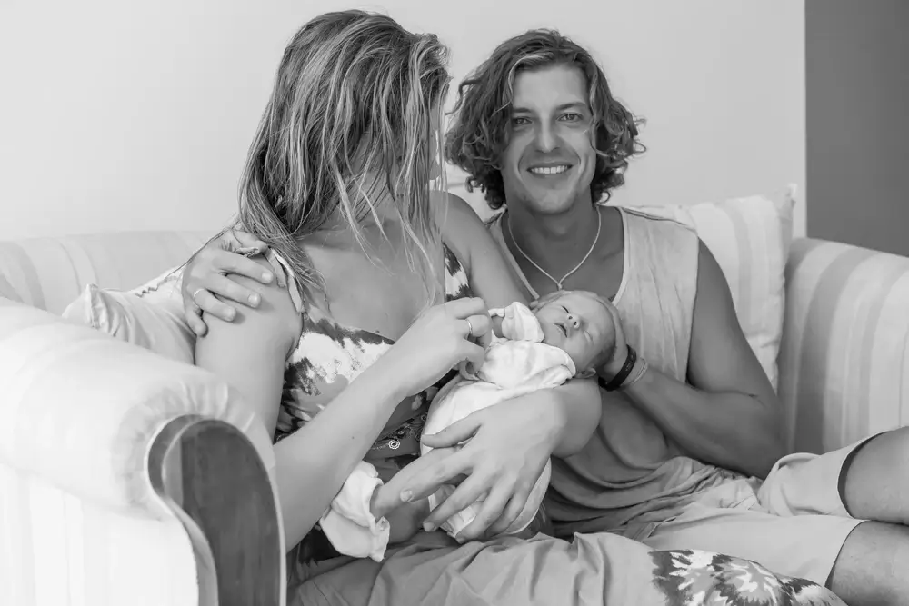 home birth couple