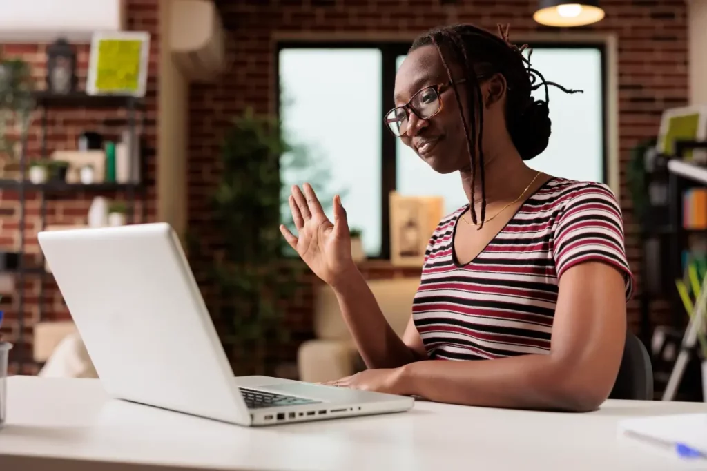 smiling-young-freelancer-greeting-client questions to ask your doula